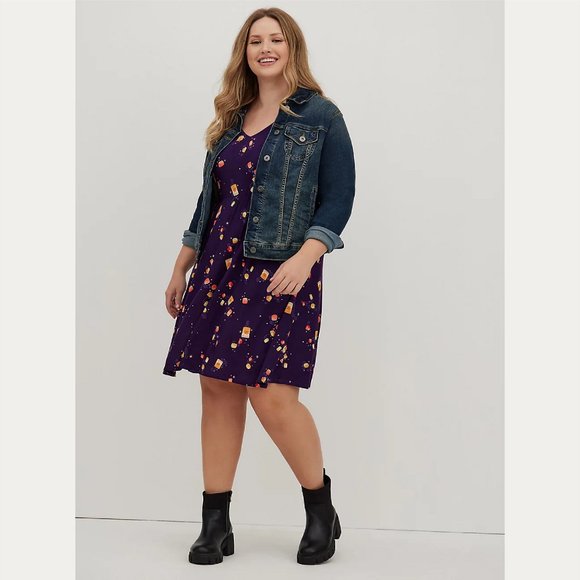 Torrid SKATER DRESS - SUPER SOFT DISNEY TANGLED LANTERN TOSS - Picture 5 of 5